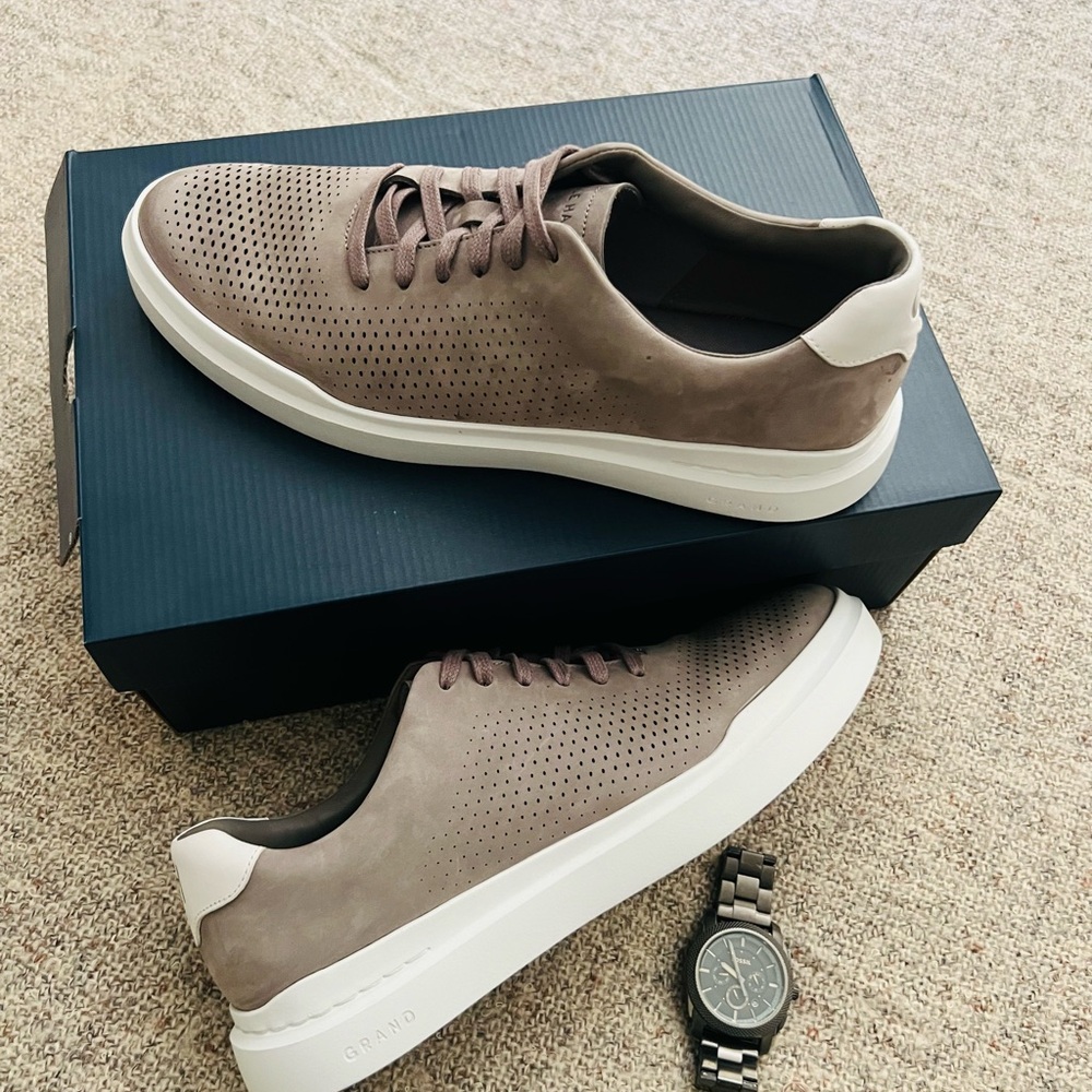 Cole Haan Brown and White Sneakers Sleek Design -Size: 11